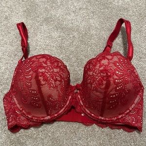 Le Mystère Red Lace Bra
